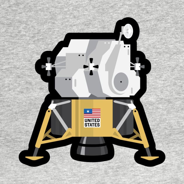 Lunar Lander Apollo T-Shirt / Sticker by Jamieferrato19